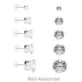 Clear Sparkle Stud Earrings