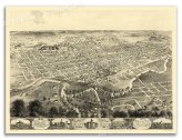 Fort Wayne Panoramic Map (1868) - 18x24