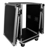 Wheeled Wood Flight Case for DJ Amplifiers and Racks