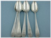 JAMES HOWELL Philadelphia PA c1800-1813 Coin Silver Spoons Set