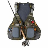 Riverside Nylon Vest with Adjustable Tackle and Rod Organizer