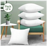 Comfort Cozy Collection: Set of 4 Plush Accent Pillows for Bed & Sofa