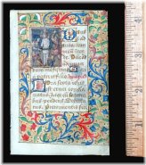 Enchanted Pages: Illuminated French Book of Hours Leaf