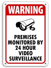 Security Surveillance Alert Sign