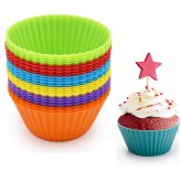 Silicone Cupcake Liners - Reusable & Non-stick (24 Pack)