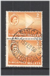 Colonial Era Singapore Stamps Collection
