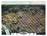 Columbia SC Vintage Map Print - 1872 Bird's Eye View