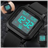 Commander's Timepiece: Waterproof Digital Watch with LED Screen for Men and Women