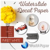 Waterslide Decal Paper - White Inkjet - Pack of 10 Sheets