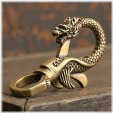 Dragon Head Belt Clip Keychain