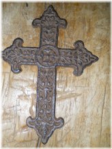 Victorian Style Cast Iron Wall Cross