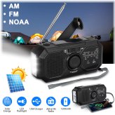 SolarCrank Weather Radio Flashlight Charger