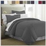 Kaycie Gray Basics Duvet Set