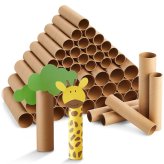 RollCraft: Assorted Brown Cardboard Tubes for DIY Projects