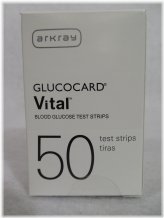 Glucocard Vital Blood Glucose Test Strips by Arkray