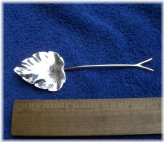 English Sterling Silver Leaf Spoon