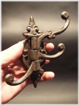 Rustic Iron Swivel Coat Hanger