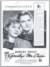 Vintage Print Ad: 1939 Goodbye Mr. Chips Featuring Greer Garson