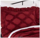 Burgundy Chenille Cotton Sham