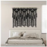 Bohemian Tassel Wood Beads Wall Tapestry