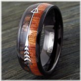 Woodland Arrow Tungsten Ring