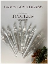 Handcrafted Icicle Ornaments - Set of 10