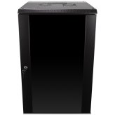 Glass-Front Server Cabinet with Fan and Lock