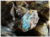 Labradorite Rough Mix with Bonus Faceted Gemstone