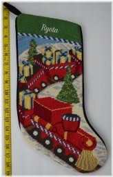 Winter Wonderland Needlepoint Stocking
