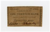 The Norwich Bank Historical Currency Note