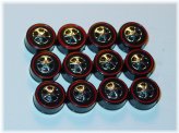 Redline Wheel and Tire Set - Medium Bearing Style (Lot of 12)