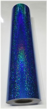 Blue Sequins Glow Vinyl