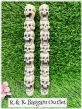 Spooky Skeleton Totem Candle Set