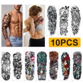 ColorSplash Temporary Tattoo Stickers - 10 Sheets of Fun and Vibrant Body Art