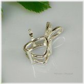 Trillion Silver Pendant Setting