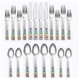 Stainless Steel Fiesta Celebration Flatware Set