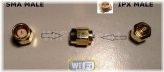 Gold Plated SMA to IPX U.fl RF Adapter