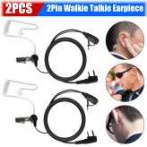 Acoustic Tube Walkie Talkie Earpiece with Mic and PTT