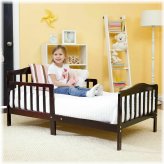 SafeDreams Espresso Bed for Growing Kids and Toddlers