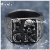 Midnight Skull Square Ring