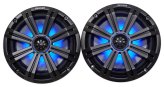 AquaGlow 8" Marine Speakers with 600 Watt Power and LED Lights