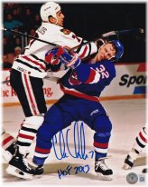 Chris Chelios Autographed Hall of Fame 2013 Chicago Blackhawks 8x10 Photo