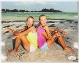 Korda Sisters Signed LPGA Golf Photo with JSA Certification