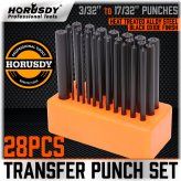 Precision Punch Set - 28 Piece Steel Machinist Tool Kit with Thread Transfer Functionality