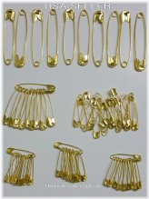 Golden Pin Set - Assorted Sizes (2", 1-1/2", 1-1/4", 1")