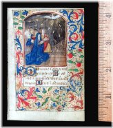 Pentecostal Treasures: A French Medieval Book of Hours Leaf from c. 1500