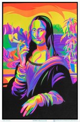 Mona Lisa Illuminated Art Print