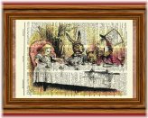 Wonderland Tea Party Art Print: A Curious Collection of Words and Whimsy