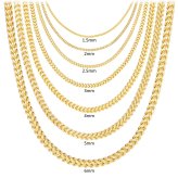 Golden Square Franco Necklace