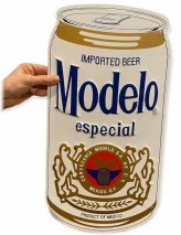 Modelo Especial Metal Tin Beer Can Sign